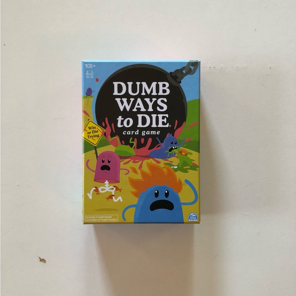 Dumb ways to die family card game